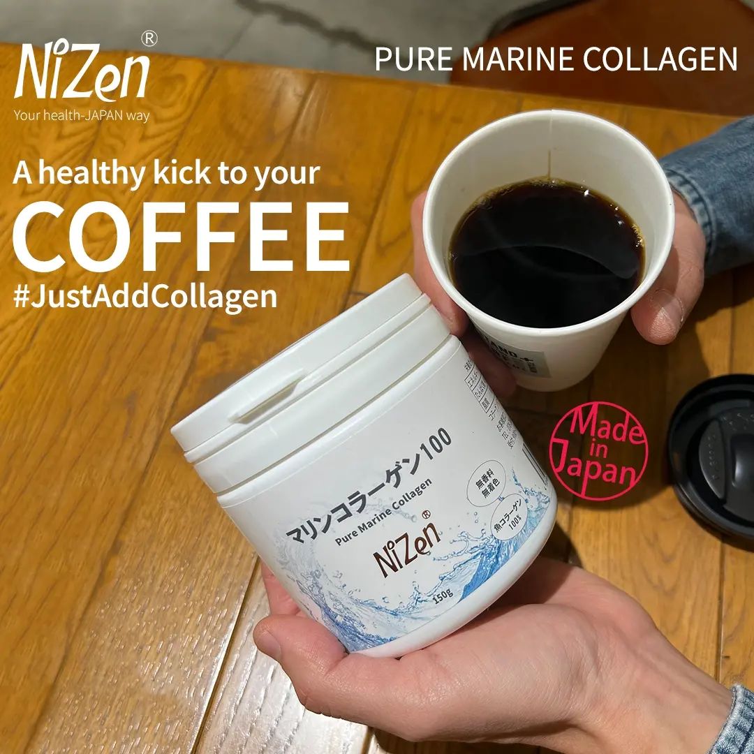 Coffee-Healthy-NiZen-Marine Collagen Pure Powder-Drink-90