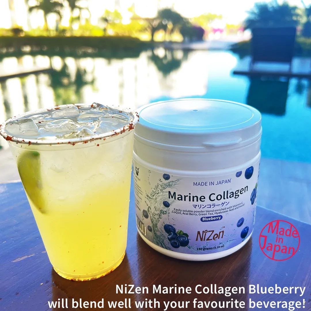 NiZen-Marine Collagen Powder Blueberry-95